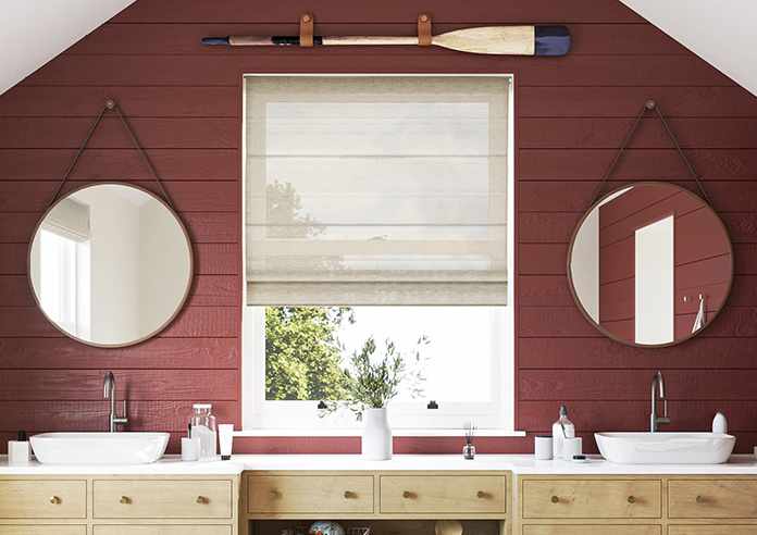 Sahara Voile, Metallic Sand - Motorised Roman Blind - Image 3